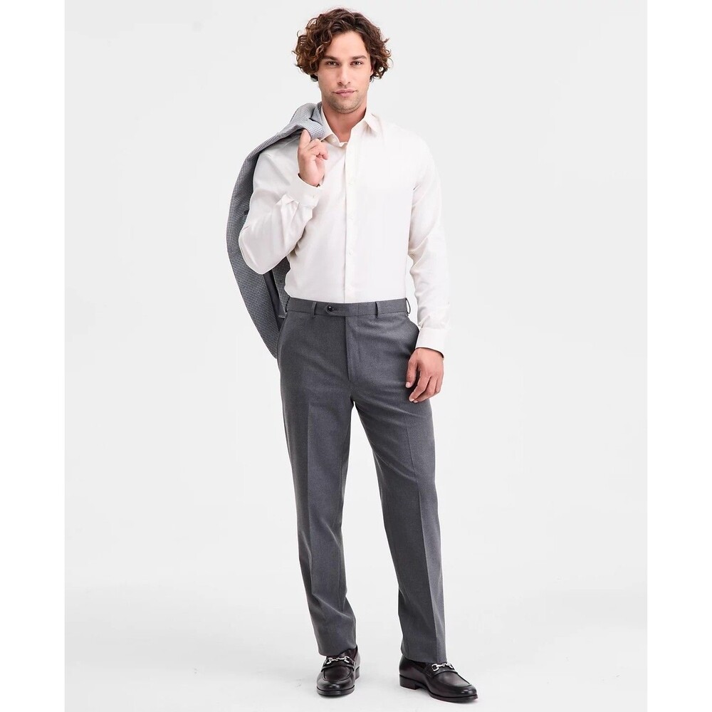 $95 NEW MICHAEL KORS Mens 38x 34 Dark Gray Newbury Trousers/Dress Pants/Slacks